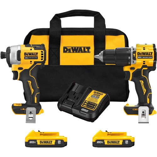 Atomic Cordless & Brushless Two-Tool Combo Kit, Lithium-Ion, 20 V Moffatt Supply & Specialties