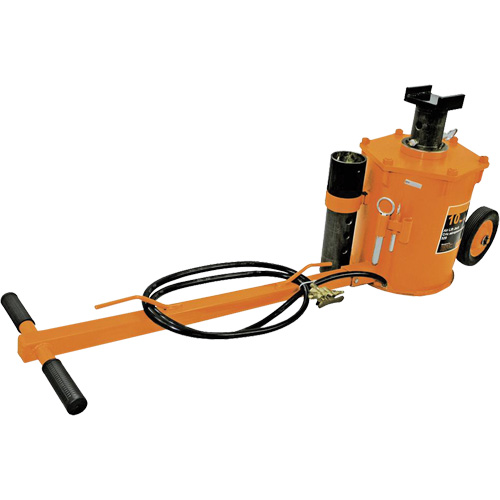 Cric pneumatique pour usage intensif, Capacit&eacute; de 10 tonne(s), 18" - 52" h Moffatt Supply & Specialties