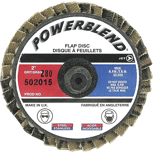 Disque &agrave; feuillets PowerBlend Roll-On, 2" x Type R, Grain Z80 Moffatt Supply & Specialties