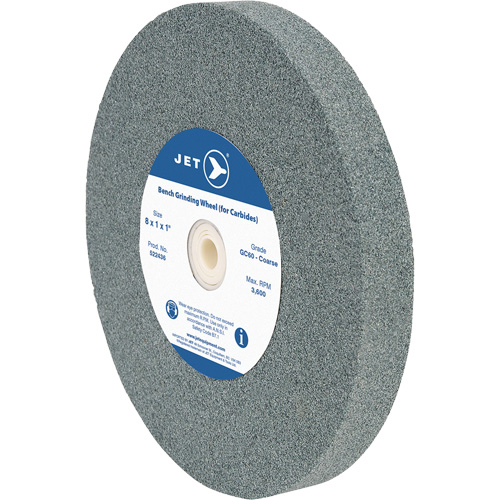 GC810C Bench Grinding Wheel, 8" x 1", 1" Arbor, Silicon Carbide Moffatt Supply & Specialties