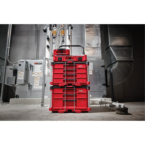 Boîte &agrave; outils avec 4 tiroirs PackOut, 16-3/10" x 22-1/5" x 14-3/10", Rouge Moffatt Supply & Specialties