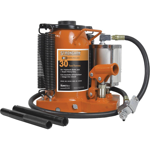 Crics &agrave; bouteille &agrave; air comprim&eacute;, 30 tonne(s), Air comprim&eacute;/hydraulique Moffatt Supply & Specialties