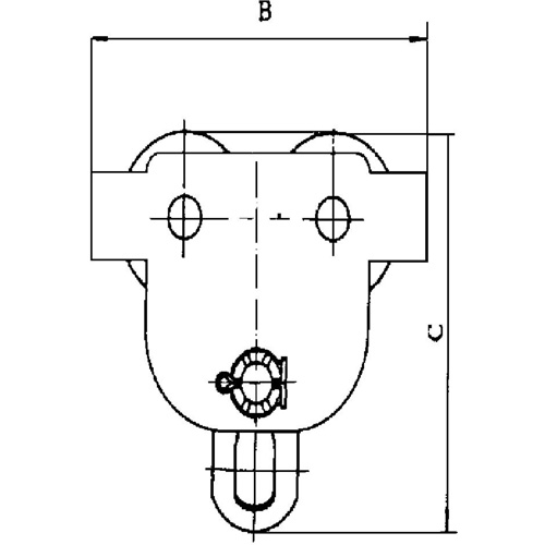 Heavy-Duty Manual Trolley - SBT Series, 22000 lbs. (10 tons) Moffatt Supply & Specialties