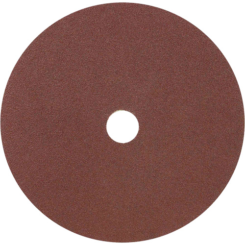Disque de ponçage en fibre de r&eacute;sine pour meuleuses &agrave; angle — pour l'acier, 7" dia., Grain A60, Oxyde d'aluminium Moffatt Supply & Specialties