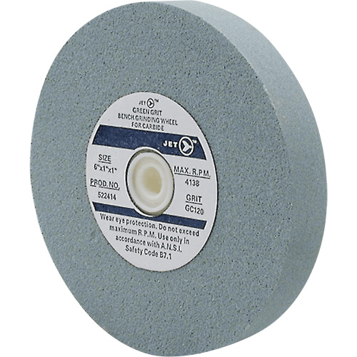 GC675C Bench Grinding Wheels, 6" x 3/4", 1" Arbor, Silicon Carbide Moffatt Supply & Specialties