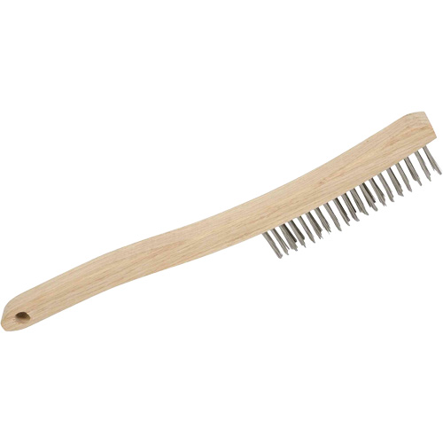 3LHSS Brosse &agrave; r&eacute;curer manuelle, Acier inoxydable, 3 x 19 rangs de fils, Longueur 13-3/4" Moffatt Supply & Specialties