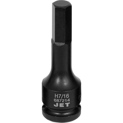 Impact Socket Bits, Hex, 7/16" x 1/2" Drive Moffatt Supply & Specialties