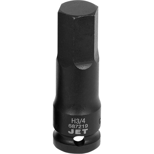 Impact Socket Bits, Hex, 3/4" x 1/2" Drive Moffatt Supply & Specialties
