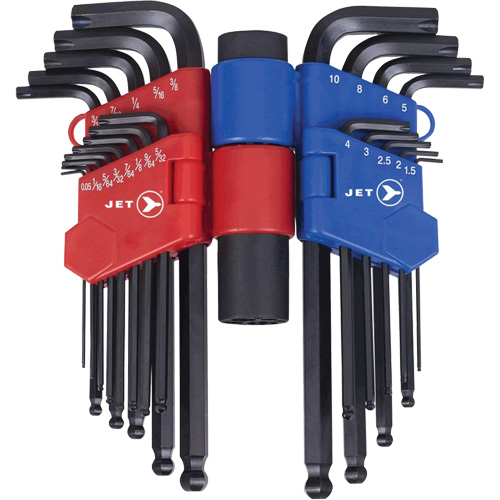 JHHK-22 Hextractor Hex Key Wrench Sets, 22 Pcs., Metric & Imperial Moffatt Supply & Specialties