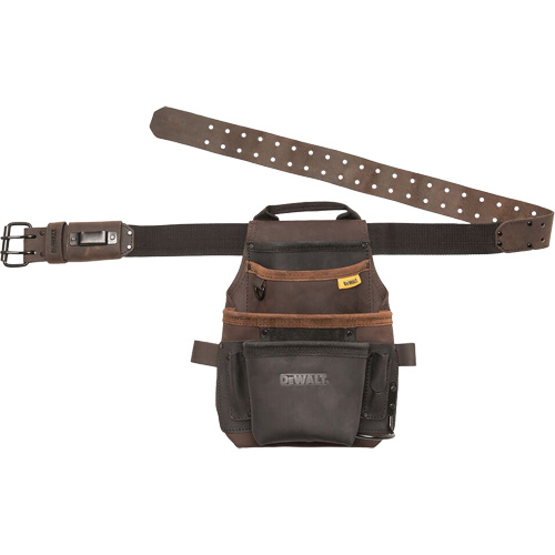 Poche &agrave; outils et ceinture, Porte-outil multiple, Cuir, 12 Poches Moffatt Supply & Specialties