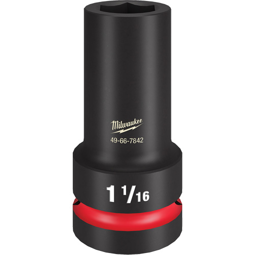 Douille &agrave; paroi extra mince Shockwave Impact Duty, Chocs, 1-1/16", Prise 1", 6 pans, Profond Moffatt Supply & Specialties