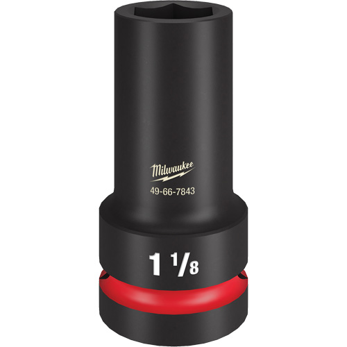 Douille &agrave; paroi extra mince Shockwave Impact Duty, Chocs, 1-1/8", Prise 1", 6 pans, Profond Moffatt Supply & Specialties