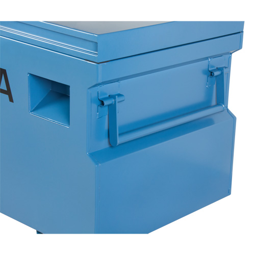 Jobsite Tool Box, 48" x 24" x 27-3/5", Steel, Blue Moffatt Supply & Specialties