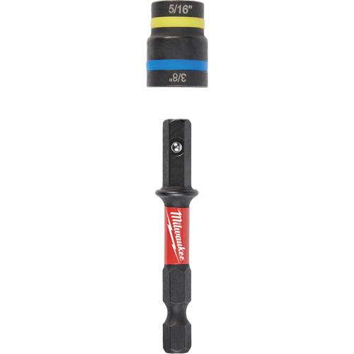 Shockwave Impact Duty Quik-Clear 2-in-1 Nut Drivers, 5/16"/3/8" Drive, 2-1/2" L, Magnetic Moffatt Supply & Specialties