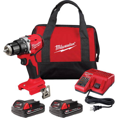 M18 Compact Brushless Drill/ Driver Kit, Lithium-Ion, 18 V, 1/2" Chuck, 550 in-lbs Torque Moffatt Supply & Specialties