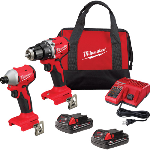 M18 Compact Brushless ½” Drill Driver & ¼” Hex Impact Driver Combo Kit, Lithium-Ion, 18 V Moffatt Supply & Specialties