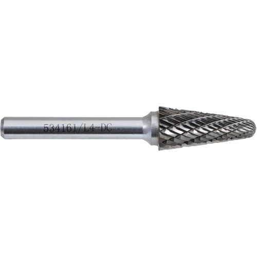 L4-DC Fraise conique 9 JET-KUT (embout rayon), 1/2" dia. Moffatt Supply & Specialties