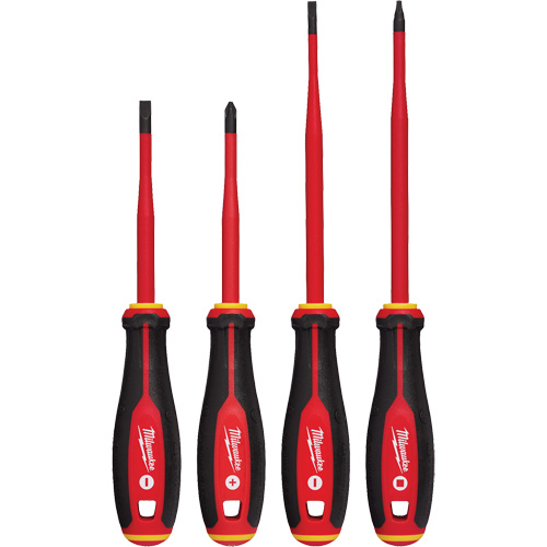 Insulated Slim Tip Screwdriver Set, 4 Pcs., Magnetic Moffatt Supply & Specialties