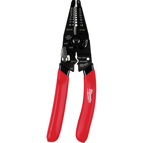 Multi-Purpose Dipped Grip Wire Stripper & Cutter with Reinforced Head Moffatt Supply & Specialties