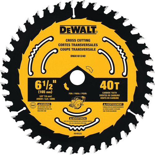 Circular Saw Blade, 6-1/2", 24 Teeth, Wood Use Moffatt Supply & Specialties