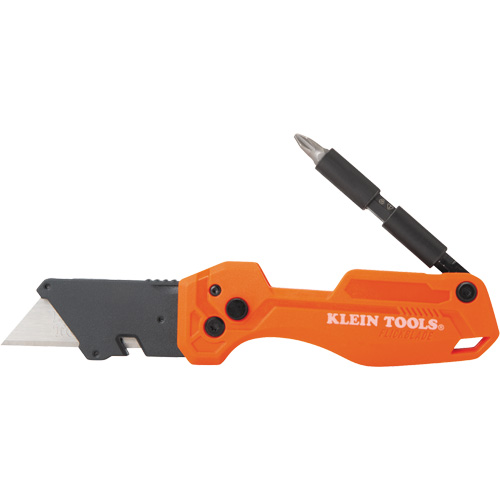 Folding Utility Knife With Driver, 1" Blade, Steel Blade, Plastic Handle Moffatt Supply & Specialties