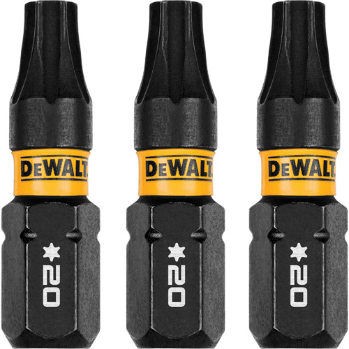 3-Piece FLEXTORQ&reg; Impact Screwdriving Bits, Torx, T-20, 1/4" Drive Moffatt Supply & Specialties