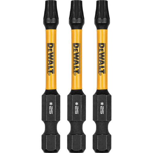 Forets pour tournevis &agrave; chocs FLEXTORQ 3 mcx, Torx, T-25, Prise 1/4" Moffatt Supply & Specialties