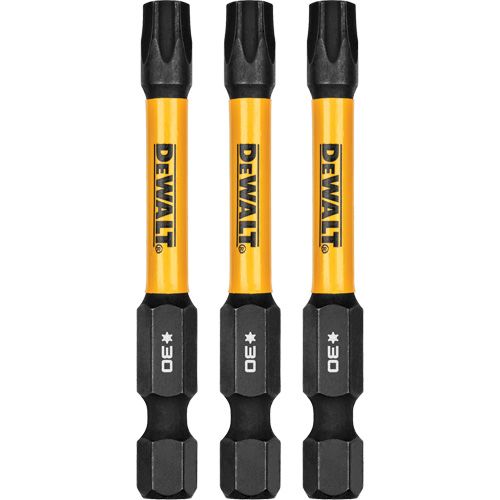 3-Piece FLEXTORQ&reg; Impact Screwdriving Bits, Torx, T-30, 1/4" Drive Moffatt Supply & Specialties