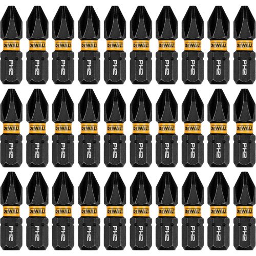 30-Piece FLEXTORQ&reg; Impact Driver Bit Set, Phillips, #2, 1/4" Drive Moffatt Supply & Specialties