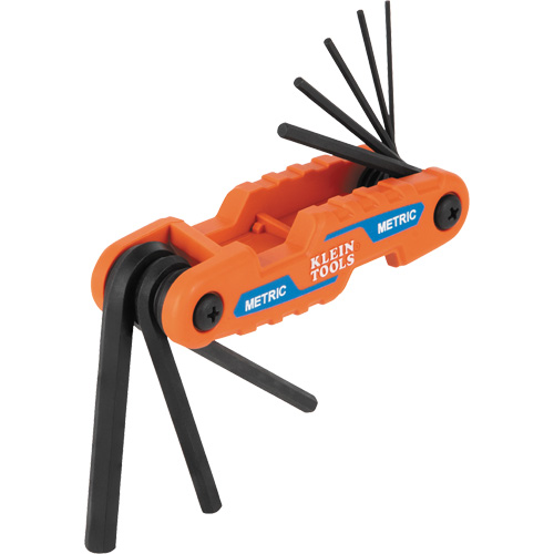 Compact Folding Hex Key Set, 8 Pcs., Metric Moffatt Supply & Specialties