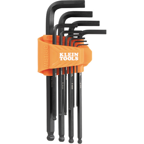 L-Style Long Ball-End Hex Key Set, 10 Pcs., Metric Moffatt Supply & Specialties