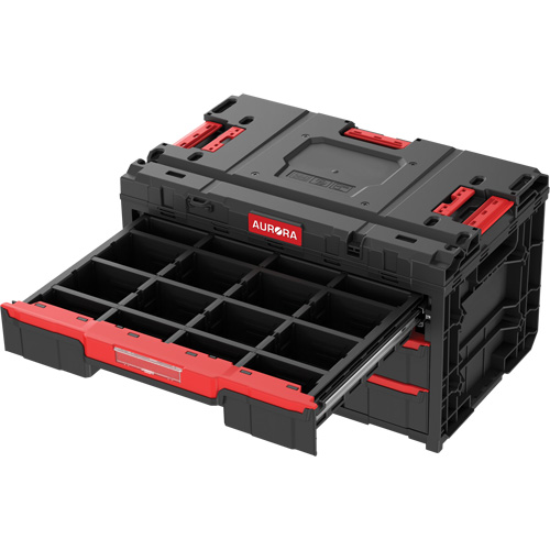 Arx&reg; 3-Drawer Toolbox, 23-1/10" x 15" x 13-2/5", Black Moffatt Supply & Specialties