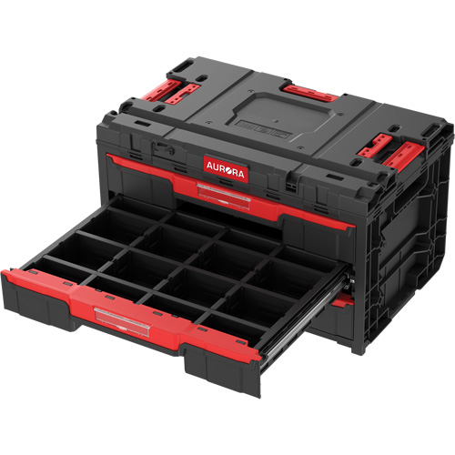 Arx&reg; 3-Drawer Toolbox, 23-1/10" x 15" x 13-2/5", Black Moffatt Supply & Specialties