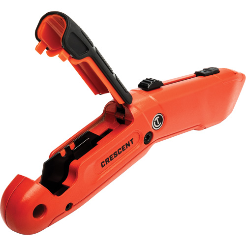 Couteau de s&eacute;curit&eacute; autor&eacute;tractable, 1", Acier, Prise en Aluminium Moffatt Supply & Specialties