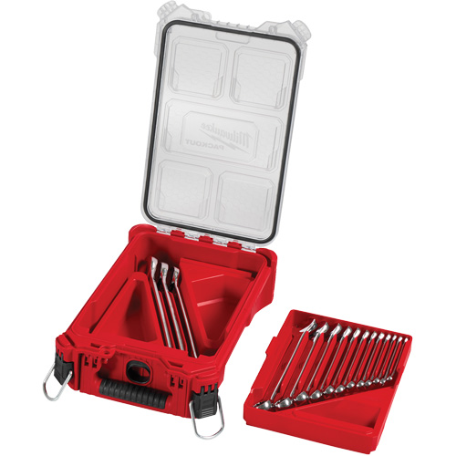 SAE Wrench Set with PackOut Compact Organizer, Combination, 15 Pieces, Imperial Moffatt Supply & Specialties