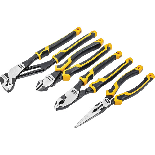 PITBULL Dual Material Mixed Plier Set, 4 Pieces Moffatt Supply & Specialties