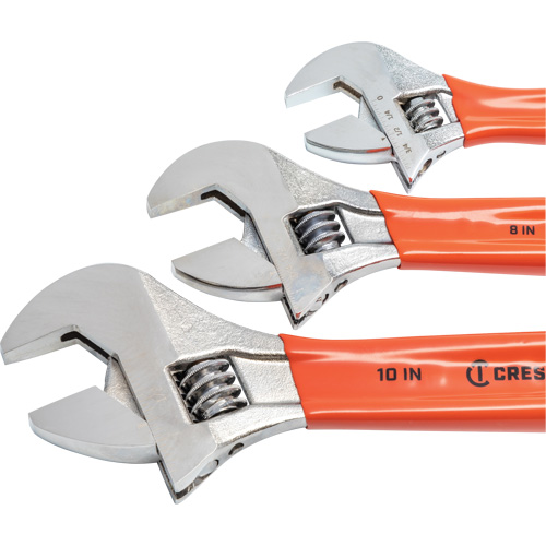 Cushion Grip Wrench Set, Adjustable, 3 Pieces Moffatt Supply & Specialties