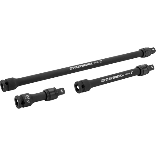 Jeu de rallonges &agrave; chocs verrouillables 3 mcx, Prise de 3/8", Fini Phosphate de mangan&egrave;se, 3 M Moffatt Supply & Specialties