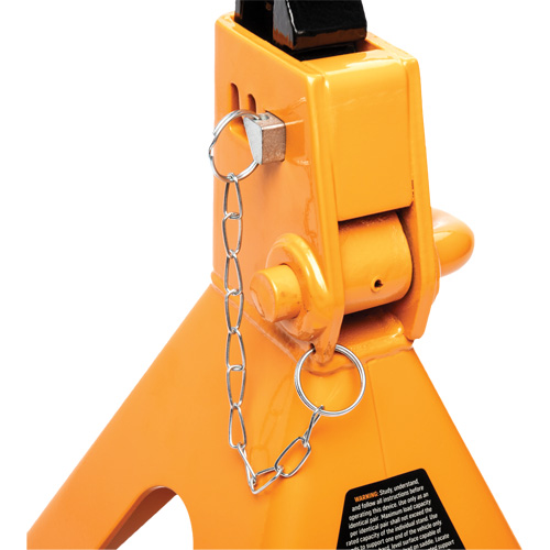 Ratcheting Jack Stand, Locking Pin, 3 tons Capacity, 11-3/4" - 17-1/2" H Moffatt Supply & Specialties