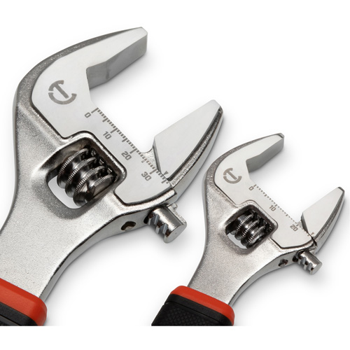 Quick-Fit-Jaw Adjustable Wrench Set, Adjustable, 2 Pieces, Imperial and Metric Moffatt Supply & Specialties