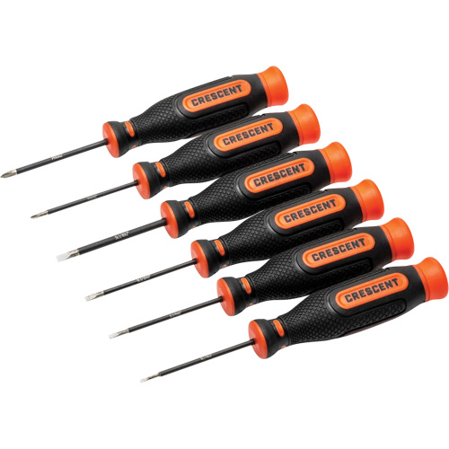 Diamond Tip Precision Screwdriver Set, 6 Moffatt Supply & Specialties