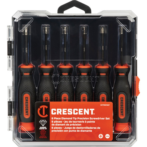 Diamond Tip Precision Screwdriver Set, 6 Moffatt Supply & Specialties