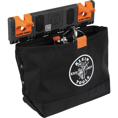 Bucket Work CentreS-Hook Hardware Pouch Module, Nylon, 1 Pockets, Black/Orange Moffatt Supply & Specialties