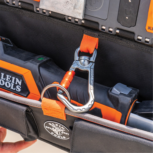 Bucket Work CentreS-Hook Large Pouch Module, Nylon, 3 Pockets, Black/Orange Moffatt Supply & Specialties
