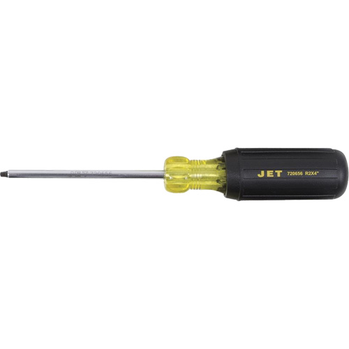 JKSR-2 Square Screwdriver, #2 Tip, Round, 4" L, Cushion Grip Handle Moffatt Supply & Specialties