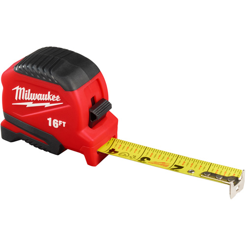 Compact Tape Measure, 1" x 16' Moffatt Supply & Specialties