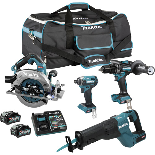 XGT Brushless 4-Tool Combo Kit, Lithium-Ion, 40 V Moffatt Supply & Specialties