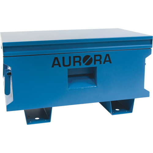 Jobsite Tool Box, 33" x 20-3/10" x 18-3/10", Steel, Blue Moffatt Supply & Specialties