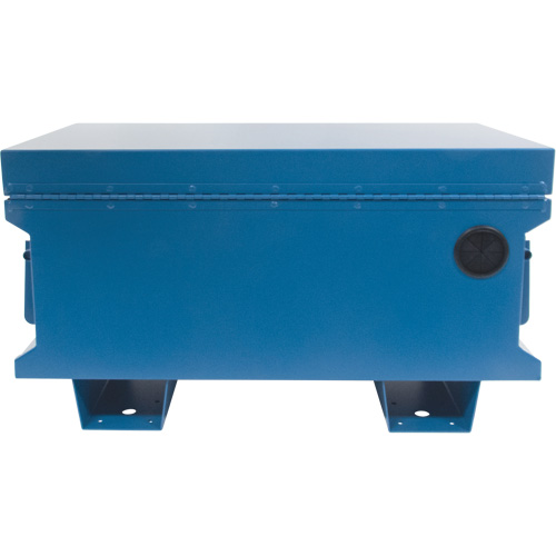 Jobsite Tool Box, 33" x 20-3/10" x 18-3/10", Steel, Blue Moffatt Supply & Specialties