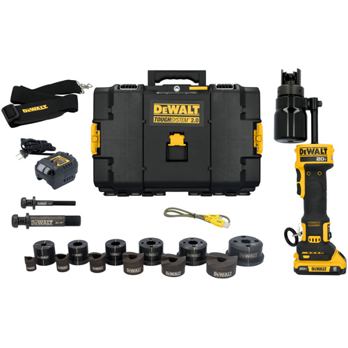 Hydraulic Knockout Tool Kit with 1/2'' - 2'' Punches & Dies Moffatt Supply & Specialties